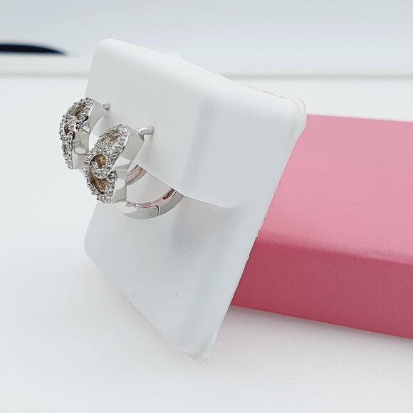 "925 Sterling Silver Cubic Zirconia Earrings, U19254660 - Picture 10 of 11